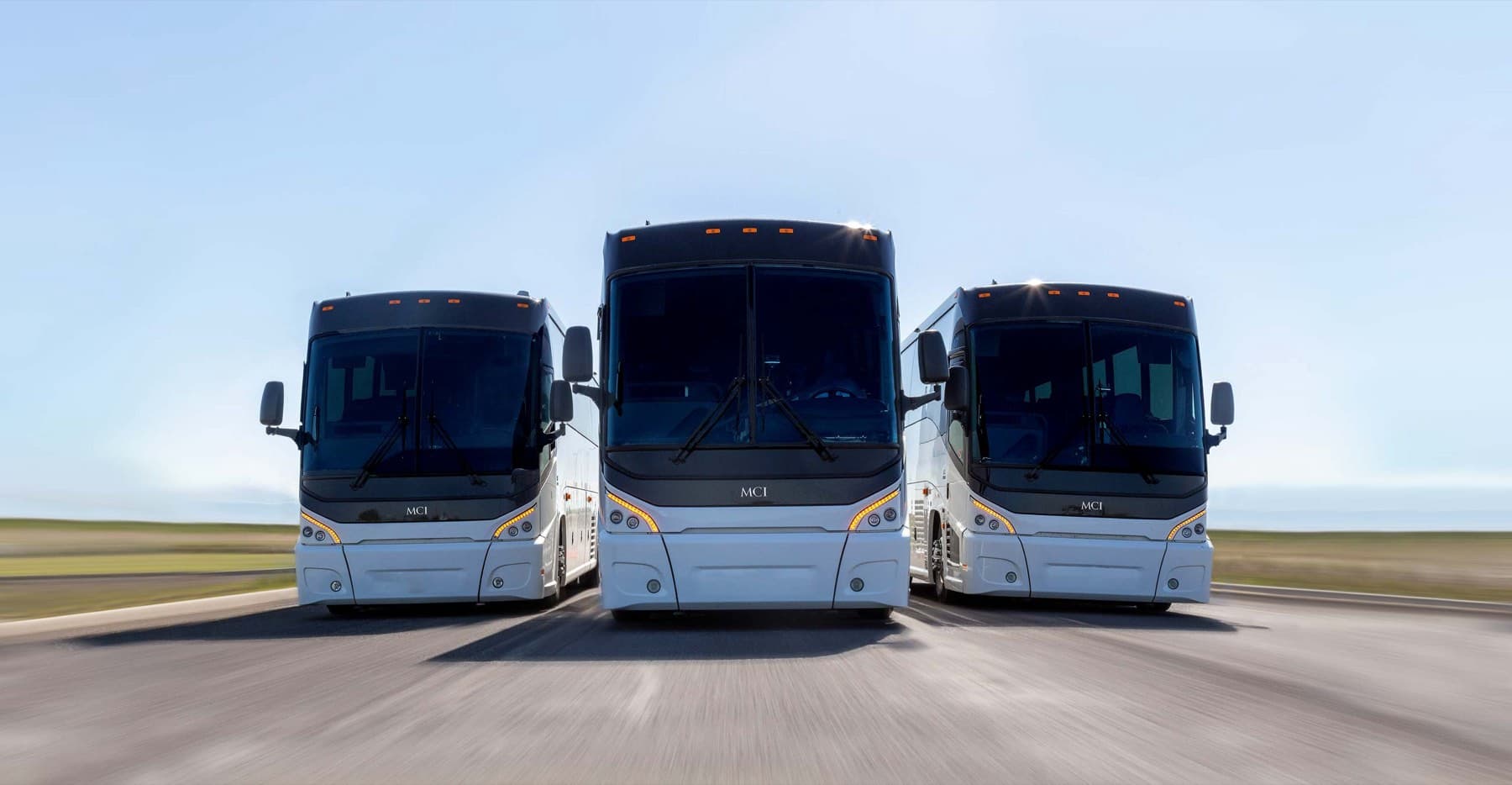 Salt Lake Express fleet of MCI coach buses