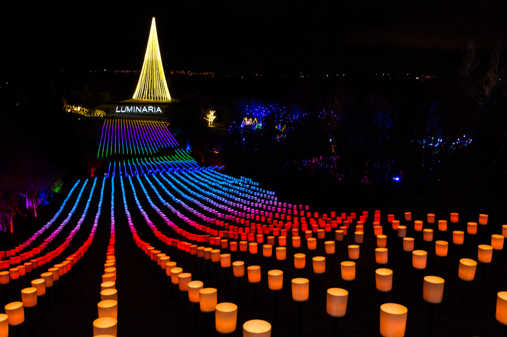 The Luminaria at Thanksgiving Point has some of the best Christmas lights in Salt Lake City.