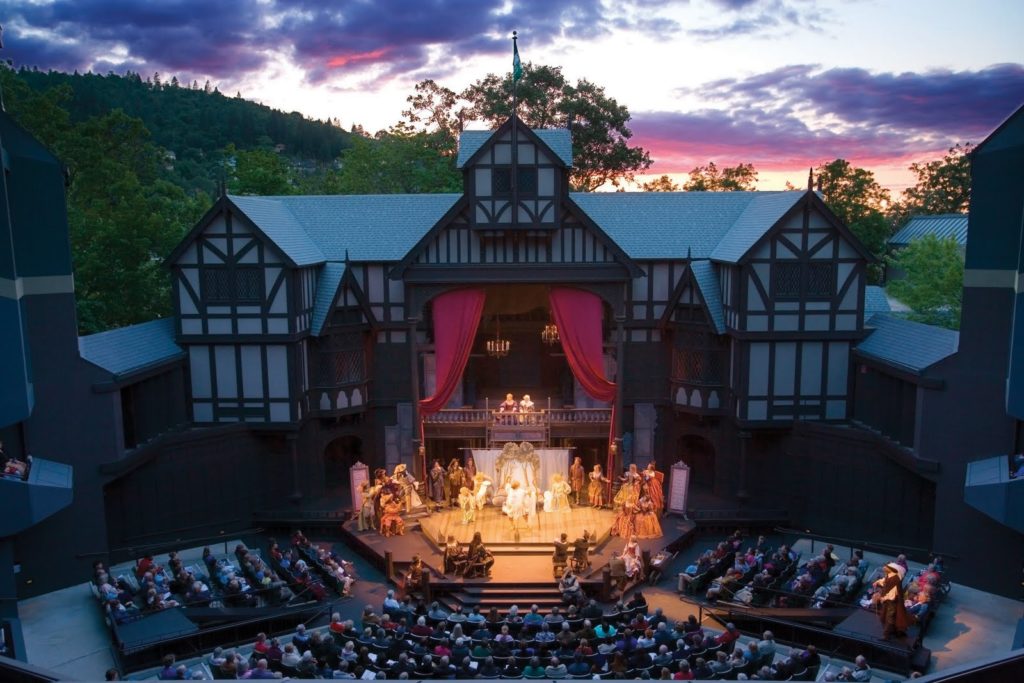 Crowd shot at Shakespeare Festival in Cedar City, Utah