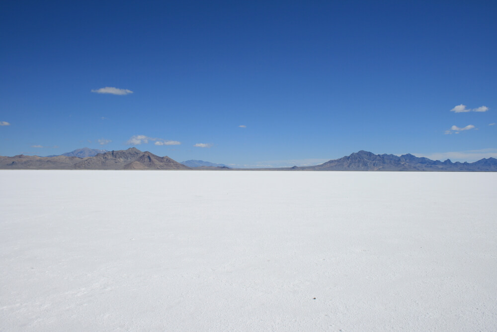 Bonneville Salt Flats, one of the great Utah destinations
