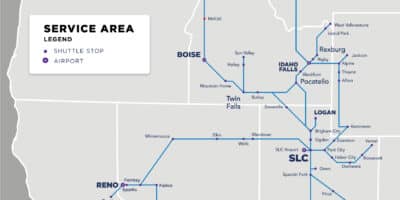 St Express Map Celebrating 30 Years of Business - Salt Lake Express